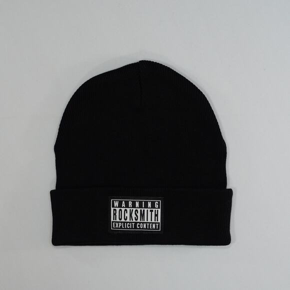 Rock Smith NYC Black Explicit Content Beanie Hat - Picture 1 of 3